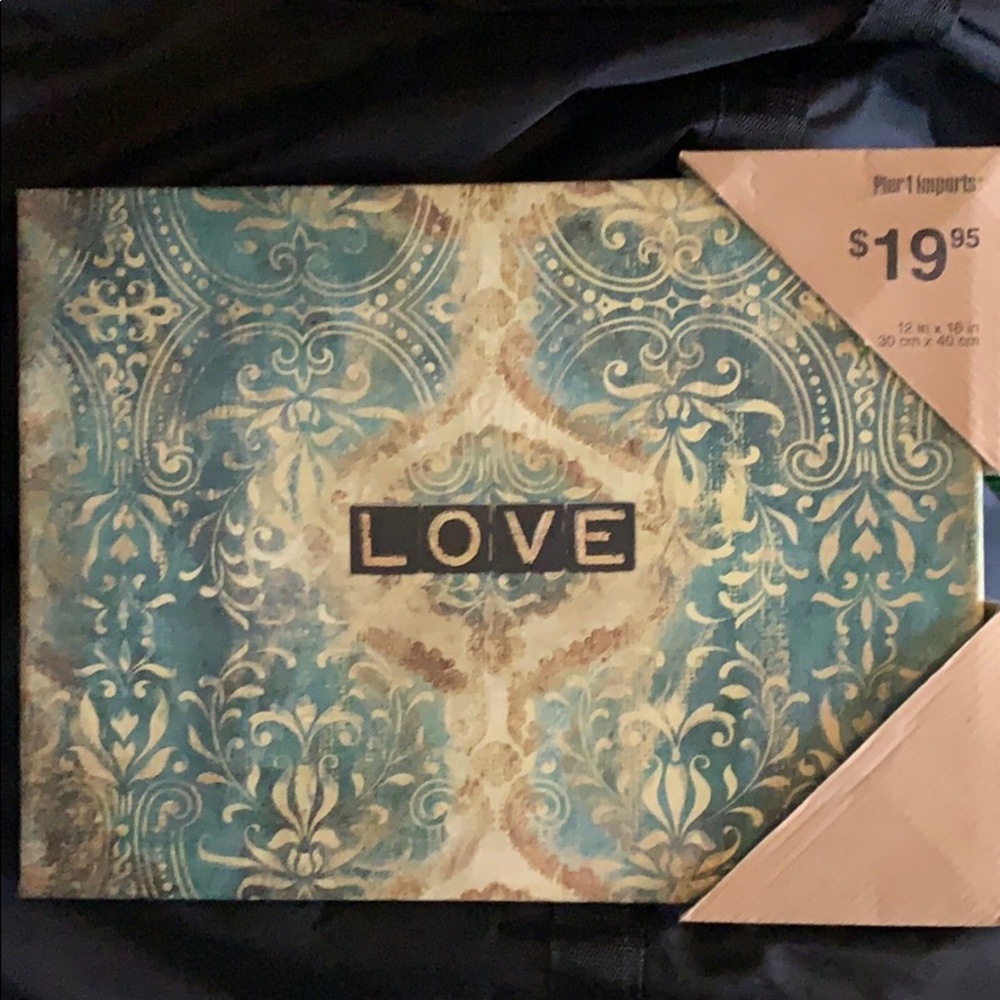 Pier 1 love on canvas